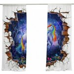 IMPAR Závěsy Fantasy jednorožec (Rozměr : 140x250, Materiál: Interlock) – Hledejceny.cz