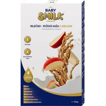 Babysmilk Premium mléčno rýžová kaše s jablkem 210 g