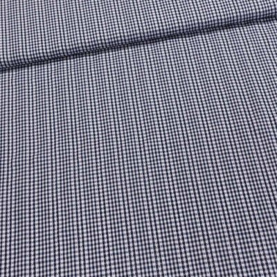 Košilovina bavlněná 4554/02 tmavě modrá kostička s výšivkou, š.145cm (látka v metráži) – Sleviste.cz