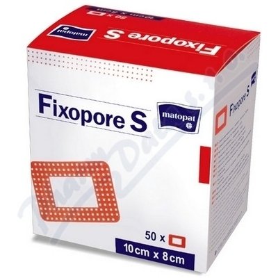 Fixopore S 8 x 10 cm á 50 ks sterilní náplast – Hledejceny.cz