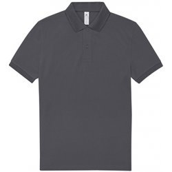 B&C polo triko PU426 Dark Grey Solid