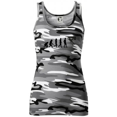 Evoluce bouldering dámské Maskáčové tílko Šedý maskáč – Hledejceny.cz