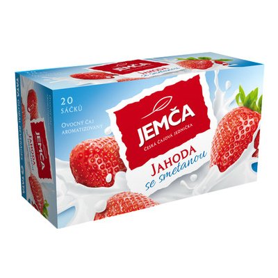 Jemča Jahody se smetanou ovocný čaj 20 x 2 g