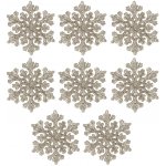 Springos CA0718 VÁNOČNÍ OZDODA SNÍHOVÁ VLOČKA 6 CM 8 KS. – Hledejceny.cz