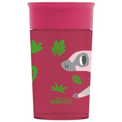 Dr.Brown´s hrneček Cheers 360° Jungle červený TC01096 300 ml – Zboží Mobilmania