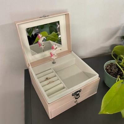 Kruzzel Hrací skříňka šperkovnice 22903 jednorožec – Hledejceny.cz