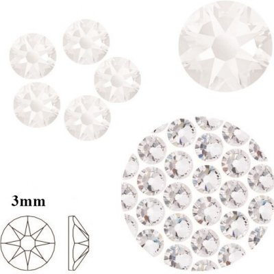 EXPA nails Kamínky Swarovski Krystal 3 mm 15 ks – Hledejceny.cz