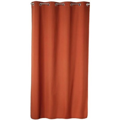 Závěs s oky Obscur, plně zatemňovací, 260 × 140 cm, terakotový 1609819 – Sleviste.cz