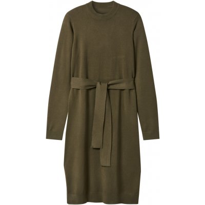 esmara Dámské úpletové šaty olivová – Zboží Dáma