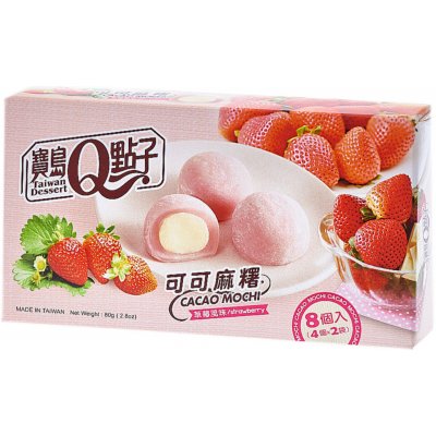 Q Brand Mochi Kakao jahoda 80 g – Zbozi.Blesk.cz