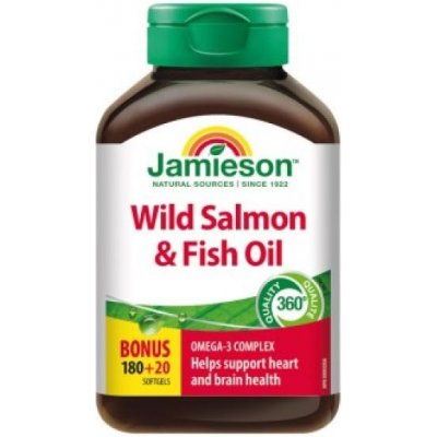 Jamieson Salmon Omega-3 komplex z lososa a rybích olejů 200 tablet – Hledejceny.cz