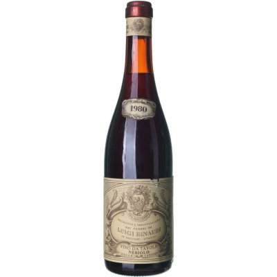 Luigi Einaudi Nebbiolo delle Langhe suché červené 1980 12% 0,75 l (holá láhev) – Hledejceny.cz