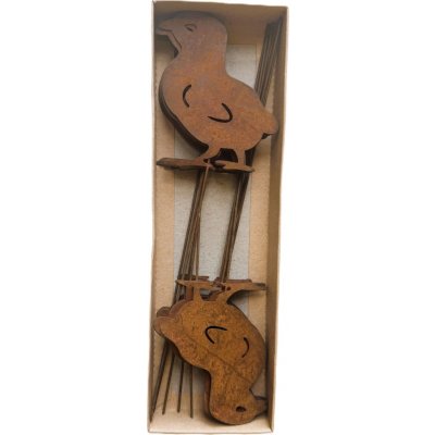 Kovový zápich vintage - kuřátko, 9 cm, sada 12 ks – Hledejceny.cz