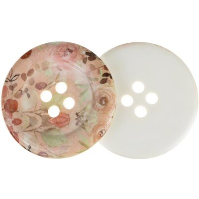 Knoflíky Žirovnice Knoflík 5cm růžičky, 336331E, sada 2 ks – Zboží Dáma