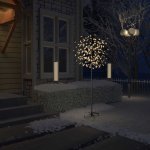 Petrashop Vánoční strom 200 LED teplé bílé světlo třešňový květ 180 cm – Zbozi.Blesk.cz