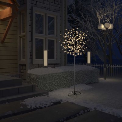 Petrashop Vánoční strom 200 LED teplé bílé světlo třešňový květ 180 cm – Zboží Mobilmania