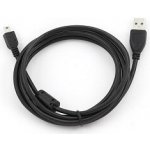 Gembird CCF-USB2-AM5P-6 USB 2.0 A-Mini B (5pin) propojovací, HQ s ferritovým jádrem, 1,8m, černý – Sleviste.cz
