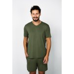 Italian Fashion Dallas pánské pyžamo krátké khaki – Hledejceny.cz