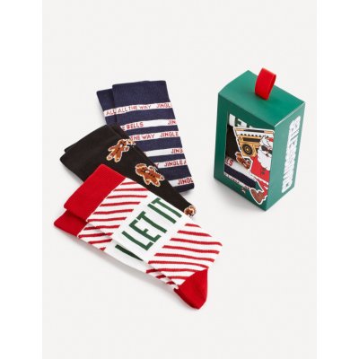 Celio Sada tří párů barevných ponožek v dárkovém balení – Zboží Mobilmania