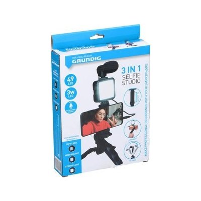 GRUNDIG Selfie studio s osvětlením a tripodED-223813 – Zboží Živě