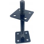 SVX Nastavitelná patka sloupku M20x200 (80x80+80x80) černá M20x200x80 – Zboží Mobilmania