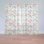 Sablio Záclony Lesní mozaika: 2ks 150x250cm – Hledejceny.cz