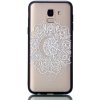 Pouzdro a kryt na mobilní telefon Samsung Pouzdro JustKing plastové embosované mandala Samsung Galaxy J6 2018 - čiré