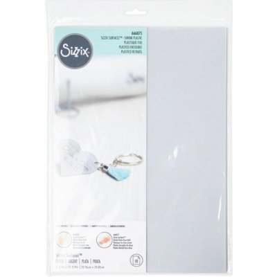 Sizzix Smršťovací fólie sada (A4) - metalická stříbrná (8ks) – Hledejceny.cz