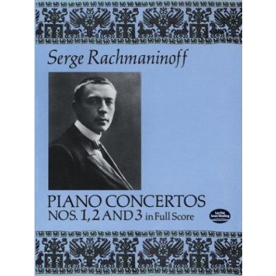 Sergej Rachmaninov Piano Concertos Nos. 1 2 and 3 In Full Score noty klavír orchestr