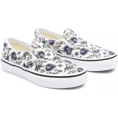 Vans classic slip-on Paradise Floral/True White/True White – Zboží Dáma