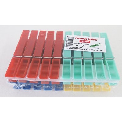 Hyge kolíčky plastové 20 ks – Zboží Dáma