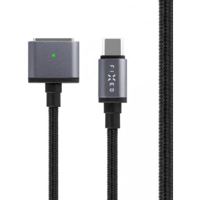 FIXED FIXD-MS3-GR s koncovkou USB-C, 140W, 2m, šedý – Zboží Mobilmania