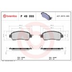Sada brzdových destiček BREMBO P49055 - MAZDA – Hledejceny.cz