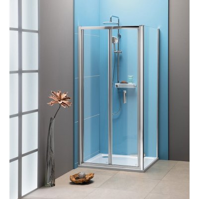 Polysan EASY LINE sprchové dveře skládací 700mm, čiré sklo – Zboží Mobilmania