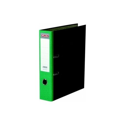 Herlitz pákový pořadač A4 8 cm mramor zelený hřbet – Zboží Živě