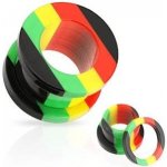 Šperky4U šroubovací tunel do ucha rasta TN01047-04 – Sleviste.cz