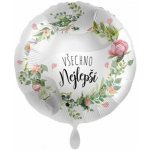 Premioloon Kruh Všechno nejlepší CZ 43cm fóliový balónek – Hledejceny.cz