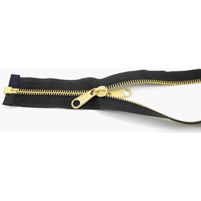 Stanové autolock zipy se mosaznými zuby - černá - délka 90 cm - 300 cm 250 cm – Zboží Mobilmania