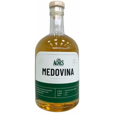 Agnes Zelená Medovina přírodní 12,6% kosher 0,5L (holá láhev) – Zboží Dáma