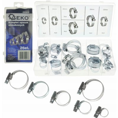 Sada hadicových spon 26ks G02812 GEKO – Sleviste.cz