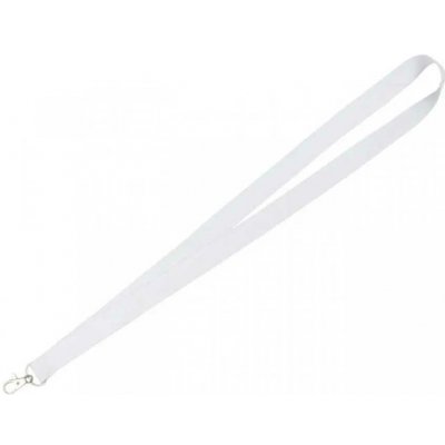 Šňůrka na krk Popruh bílá – Hledejceny.cz