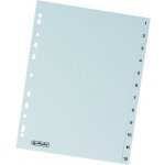 Rozřaďovač A4 PP číselný 1-12 šedý – Zboží Živě