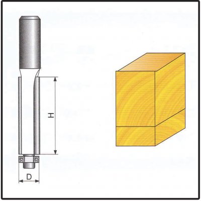 STAVTOOL Tvarové frézy do dřeva 8x9x50mm – Zbozi.Blesk.cz