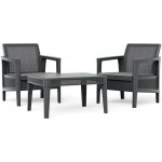 Keter Atlas Linea balkónový set grafitový s polstry 264056 – Hledejceny.cz