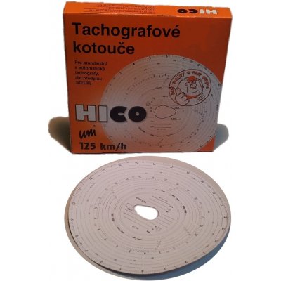 Kotoučky tachografu oválná díra 125 km/h UNI – Zboží Živě