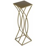 DekorStyle Moderní stojan na květiny Lorenzo 75 cm zlatý – Zboží Dáma