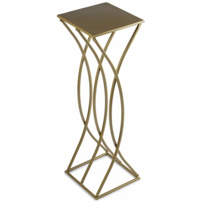 DekorStyle Moderní stojan na květiny Lorenzo 75 cm zlatý – Zboží Dáma