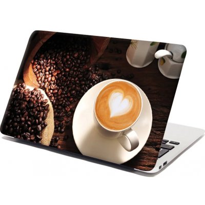 Sablio Samolepka na notebook Káva - 29x20 cm – Zboží Živě