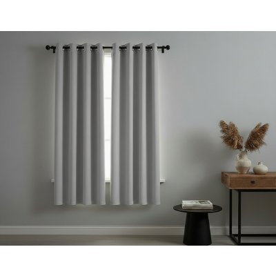 Zatemňovací krátký závěs s kroužky FLAVIA- BLACKOUT 135x180 cm šedá (cena za 1 kus) Mybesthome – Hledejceny.cz