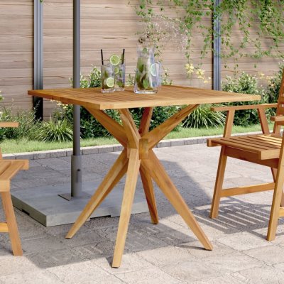 OMAXI 474130 Zahradní stolek čtvercový 85x85x75 cm masivní akáciové dřevo – Hledejceny.cz